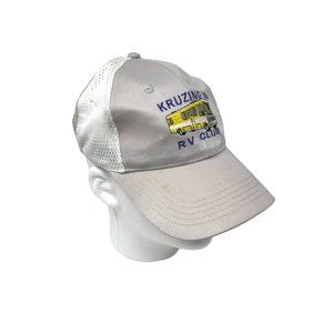 Kruzing in RV Club Embroidered Gray White‎ Fits All Snapback Baseball Cap